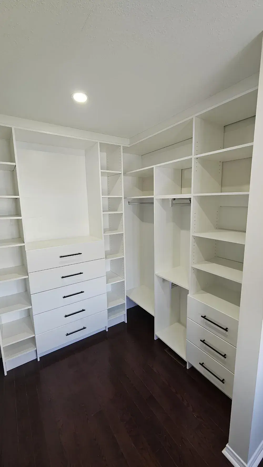 Custom walk-in closet by Then Cabinets