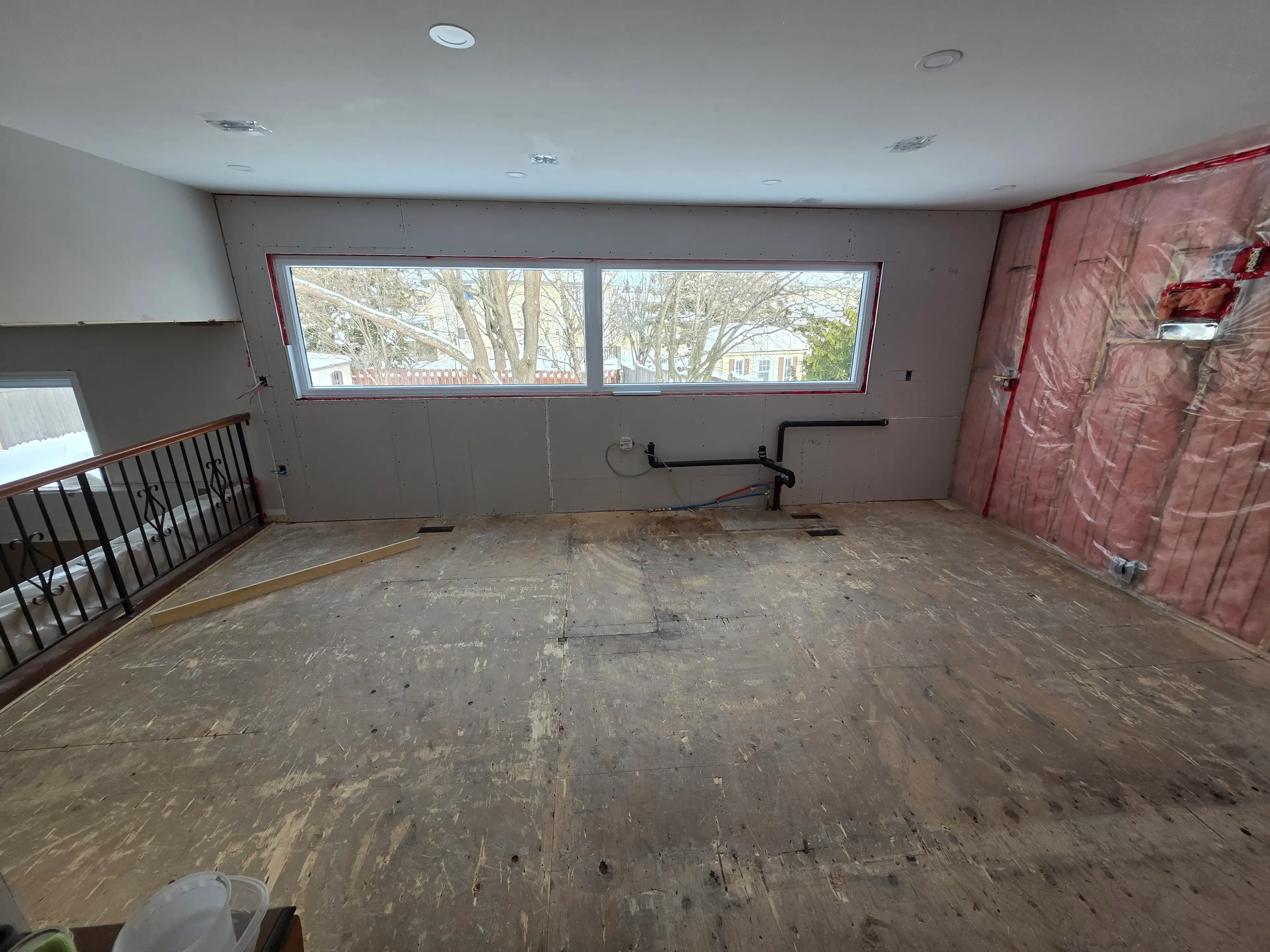 Orleans kitchen before custom cabinetry and solid surface countertop work